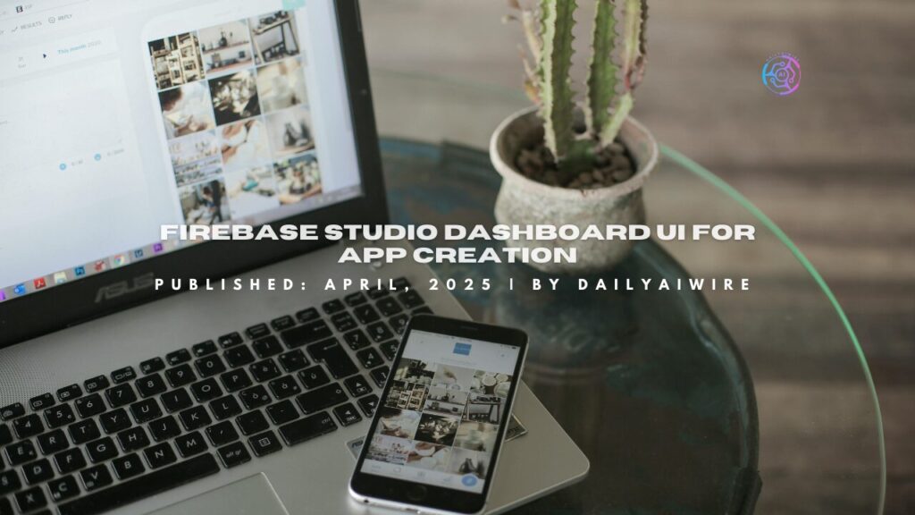 Firebase Studio dashboard UI for app creation
