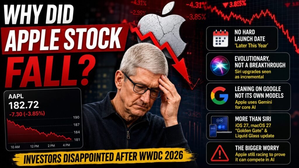 Apple siri ai | Why did Apple stock fall?